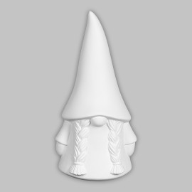 Ceramic Bisque Lindy Gnome - Case of 4 Ceramic Bisque Lindy Gnome - Case of 4